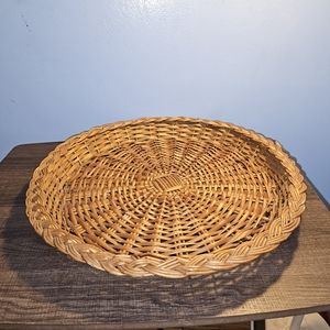 Vintage Round Wicker Basket